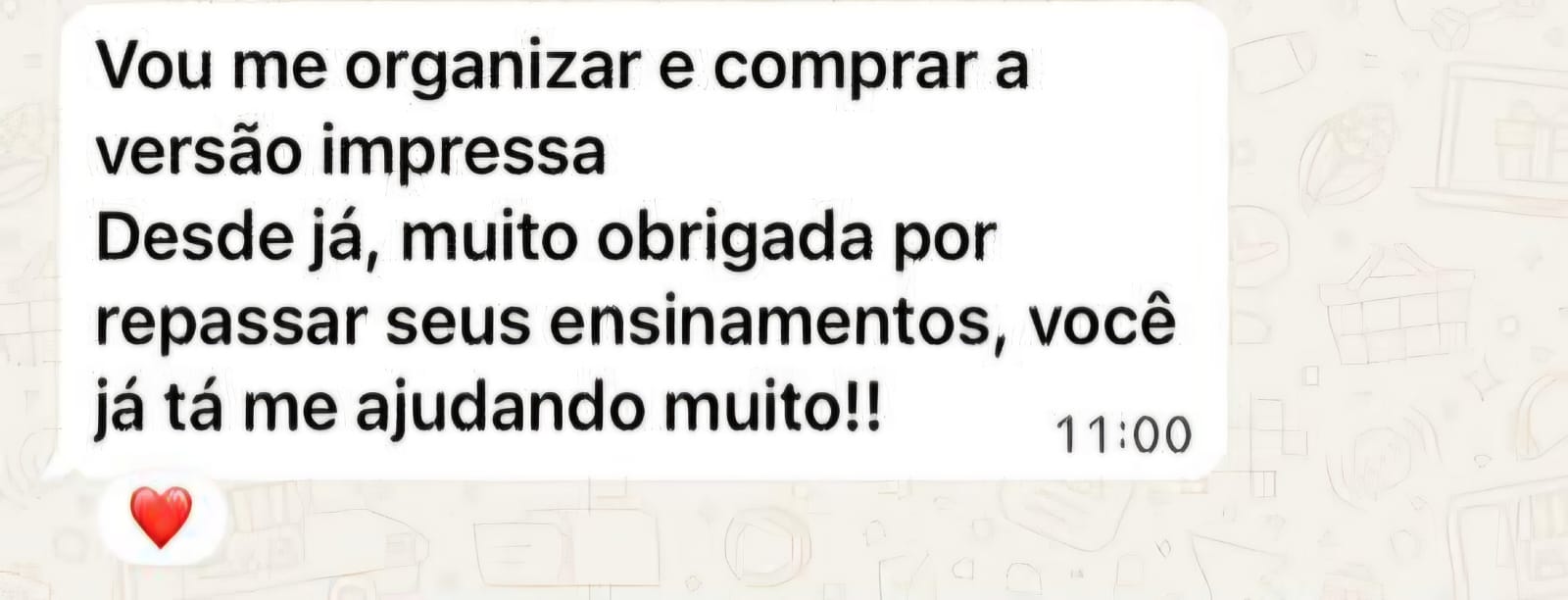 Depoimento de aluna